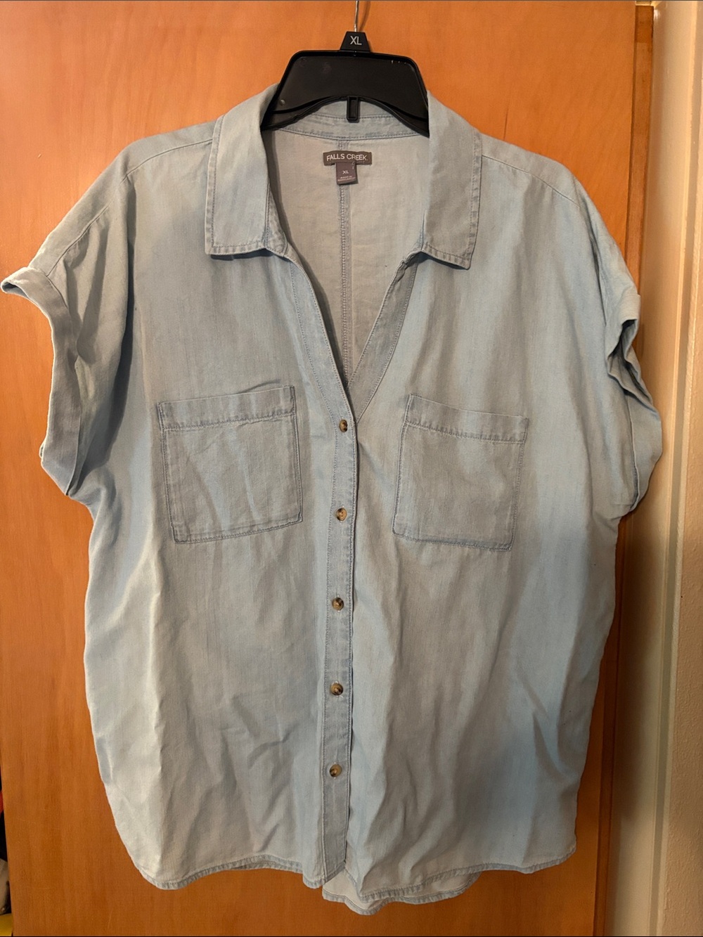 Falls Creek Light Chambray Button-Up Shirt